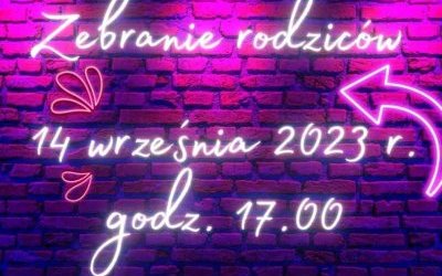 Zebranie rodziców!